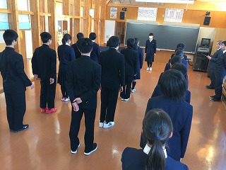 ３学期始業式