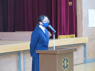 ３学期始業式②