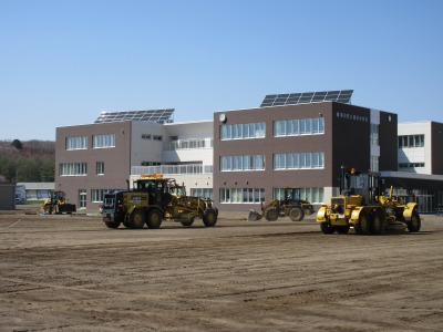 グラウンド整地