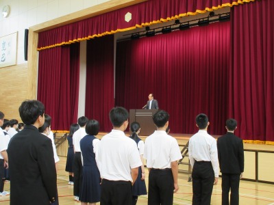 １学期終業集会